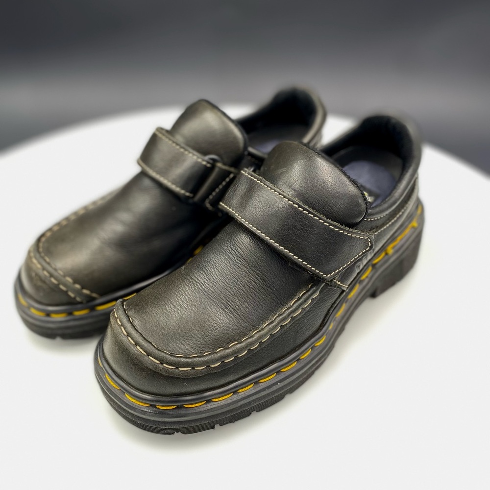 Dr. Martens Women’s US 6 (UK 4) Made In England Black Leather Mary Jane Shoes - Picture 2 of 6